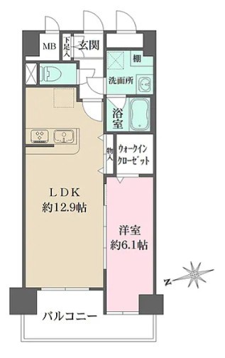 パークフラッツ日本橋馬喰町 間取り図
