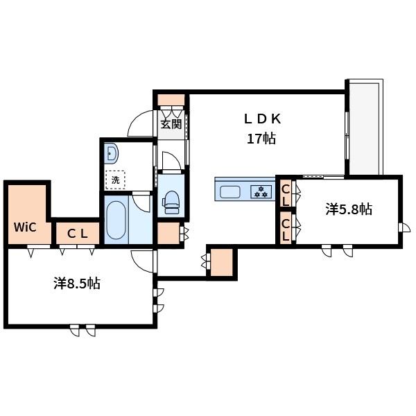 グランウェスト 間取り図