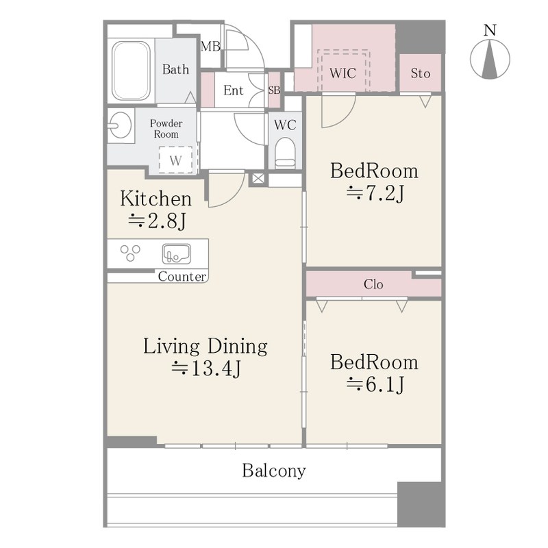 クレアールフレスカ  間取り