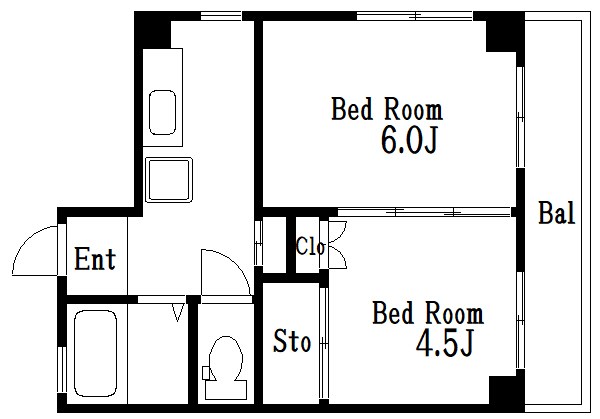 JUNコーポ 301号室 間取り