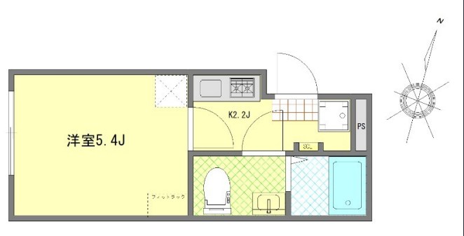 Vieta西小岩 間取り図