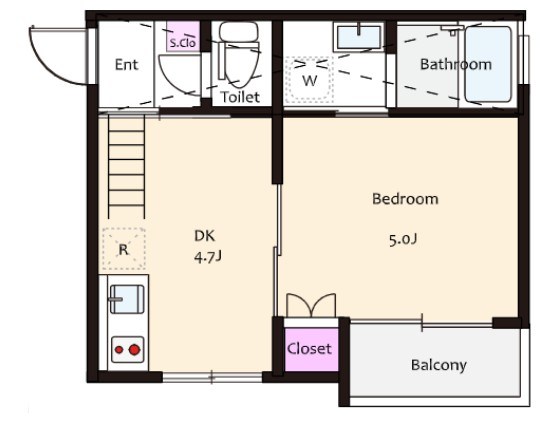 クレディ小岩 間取り図