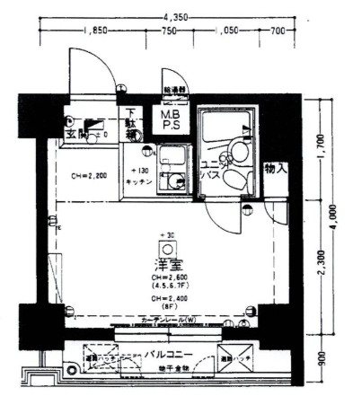 パレ・ドール千駄木 間取り図