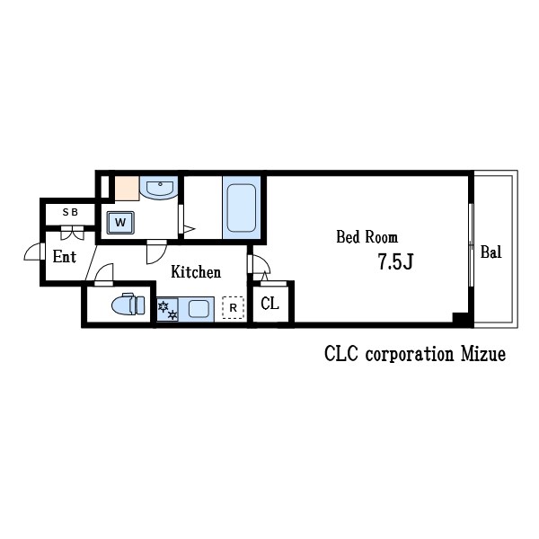 Alivis一之江 間取り図