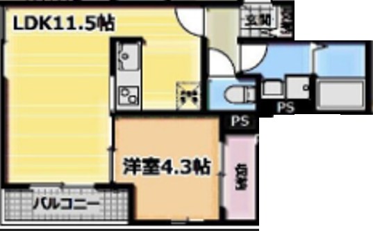 アリビオ五反野  間取り図
