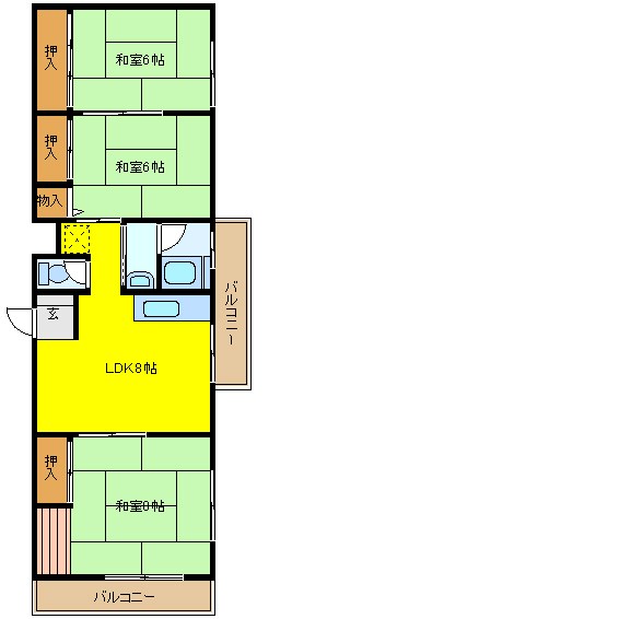 旭マンション 間取り図