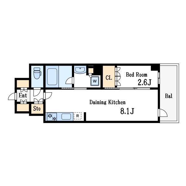グランカーサ瑞江 間取り図