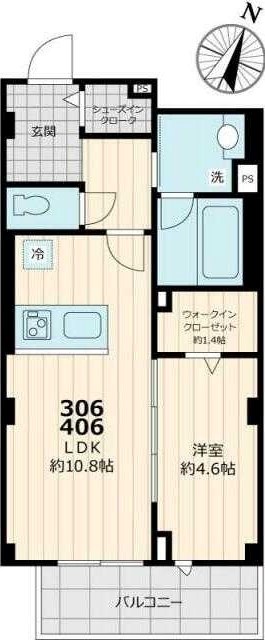 ノルデランテ篠崎 間取り図