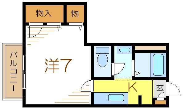 トップガーデンB 間取り図