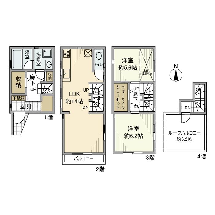 木場戸建 間取り図