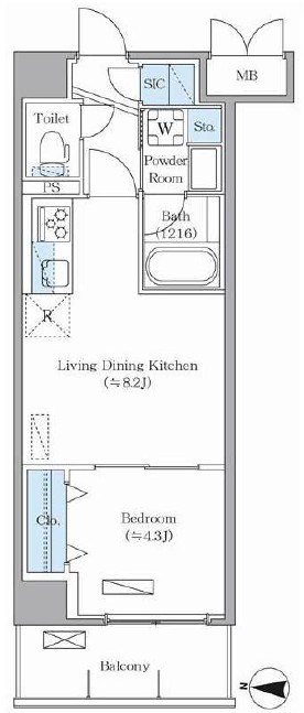 Daiwa　Grace　Maison亀有 間取り