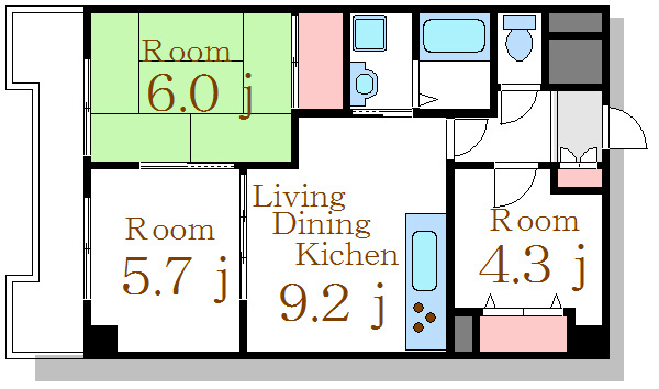 ヴィルメゾン葛西  間取り図