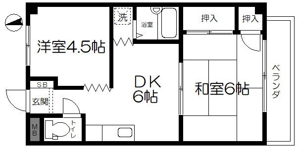 コーポマスダ１０ 207号室 間取り