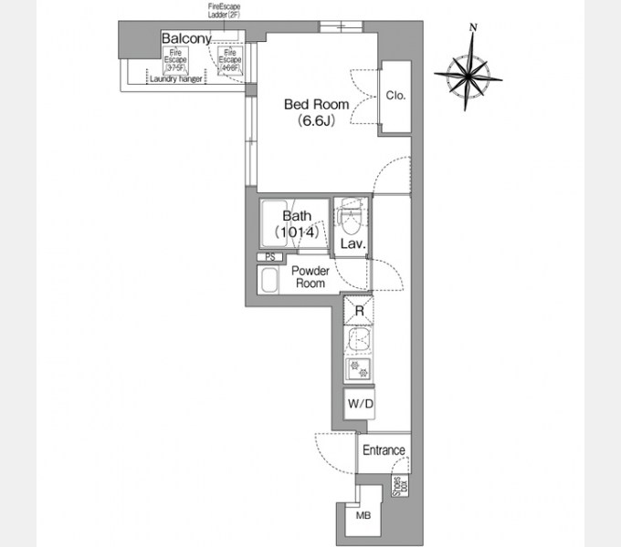 コンフォリア・リヴ木場ＥＡＳＴⅡ 間取り図