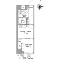 コンフォリア・リヴ木場ＥＡＳＴⅡ 間取り図