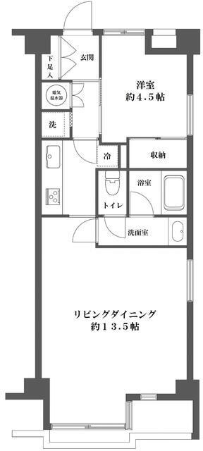 ライオンズマンション亀戸  間取り図