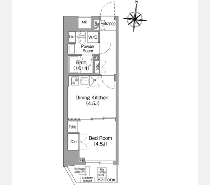 コンフォリア・リヴ木場ＥＡＳＴⅠ 間取り図