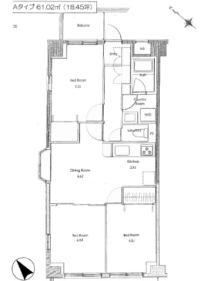 グレイスコート 間取り図