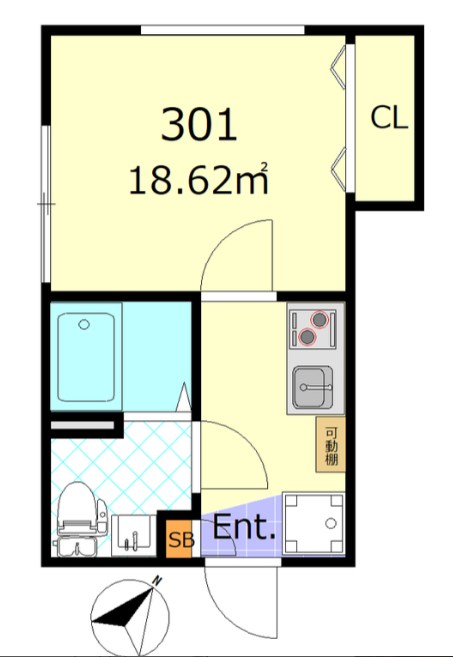 ルーエ南小岩 間取り図