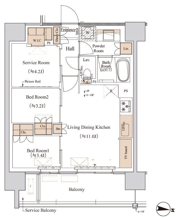 ブランシエスタ木場  間取り