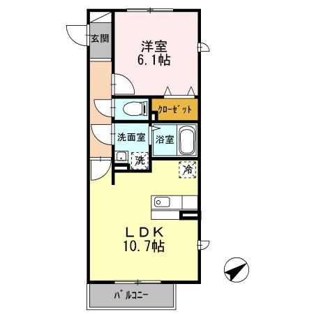 シュテルンビルトＡ 203号室 間取り
