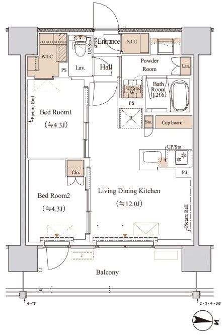 ブランシエスタ木場  間取り