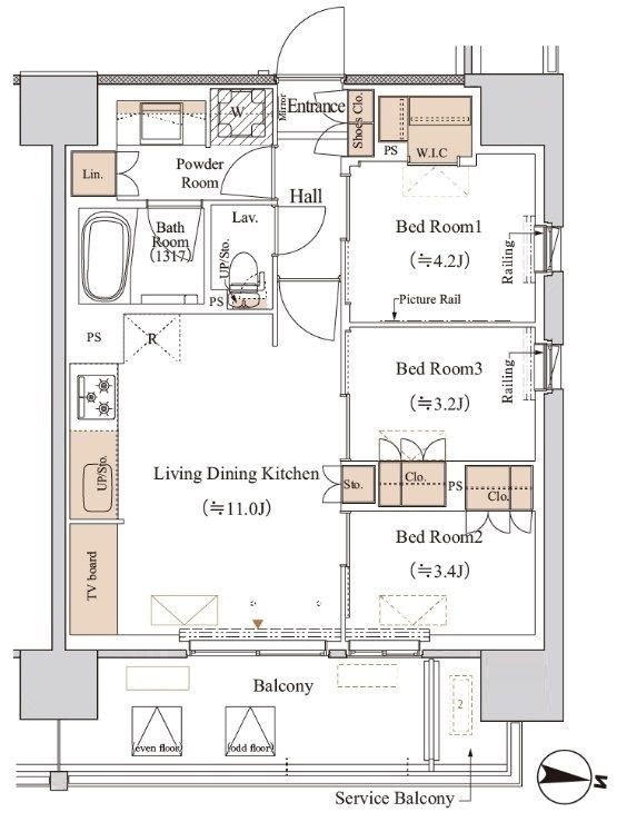 ブランシエスタ木場  間取り