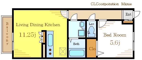 カサ・デ・ソル 205号室 間取り