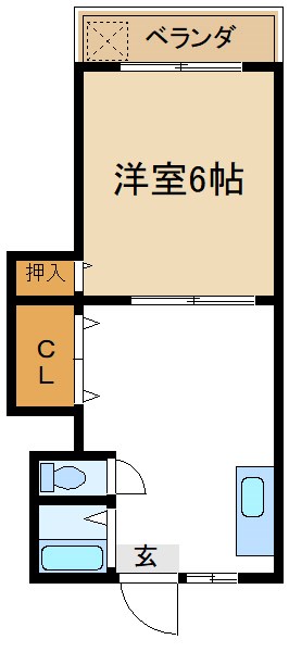 岡澤コーポ   間取り