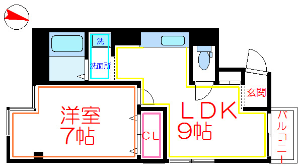 パール仲町マンション  間取り図