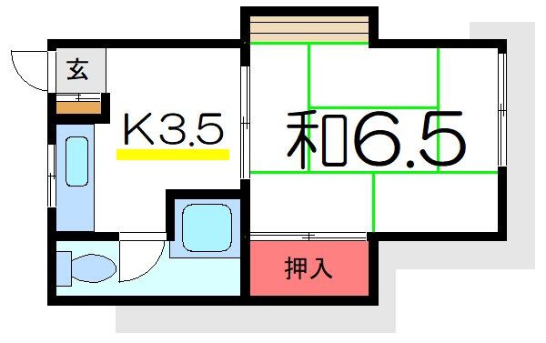 初平マンション 302号室 間取り