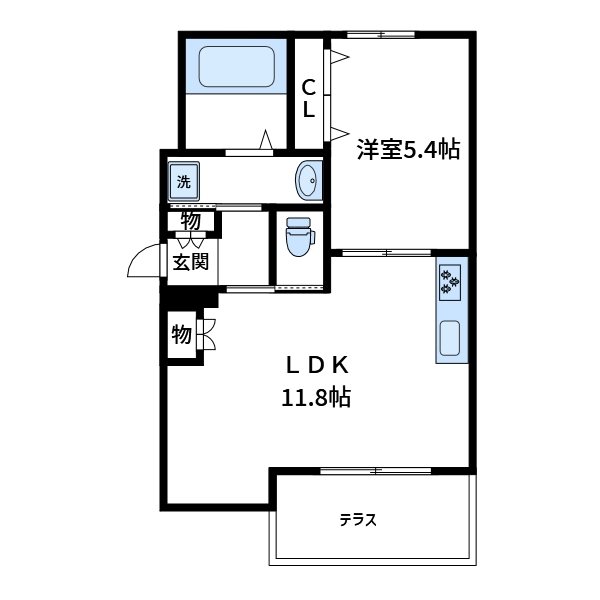 プランドール東向島  101号室 間取り