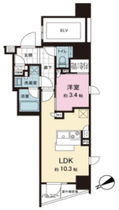 ザ・ライオンズミレス蔵前 間取り図