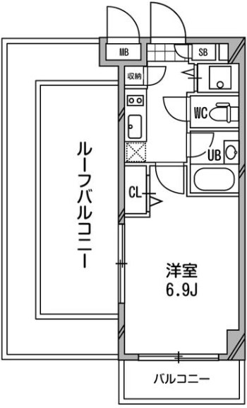 ドゥーエ浦安 415号室 間取り