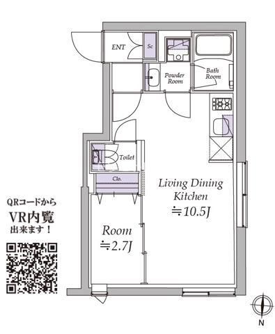 アトリオフラッツ清澄白河 間取り図