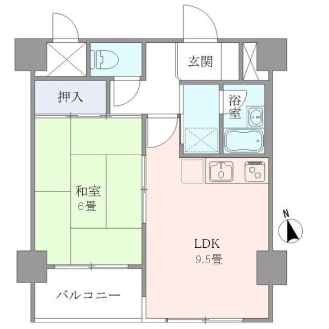 ベルメゾン上野松が谷 間取り図