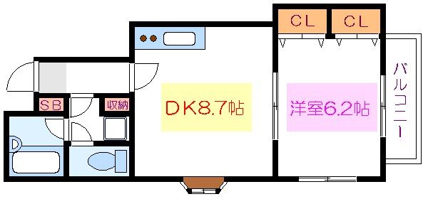サザンヴィレッヂ 間取り図