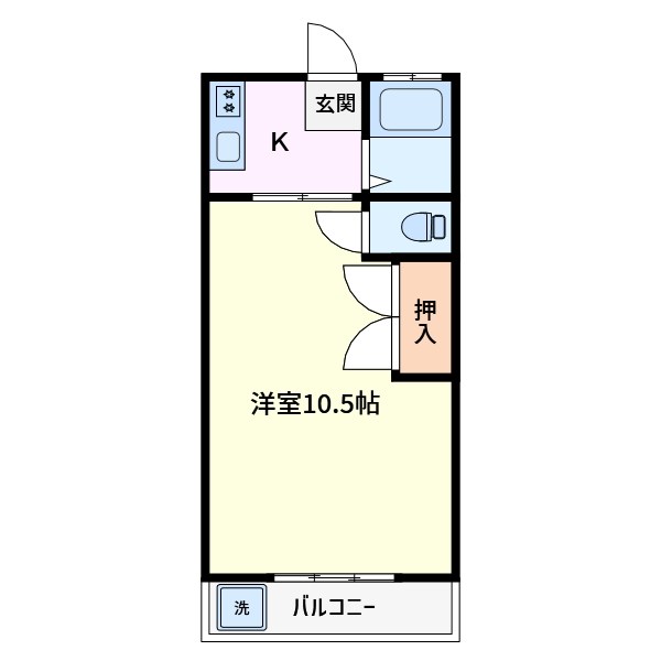 シェ・ブーロー吉美 303号室 間取り