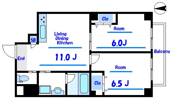 スワンレイク三ノ輪   間取り