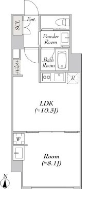 ルミーク北千住 間取り図