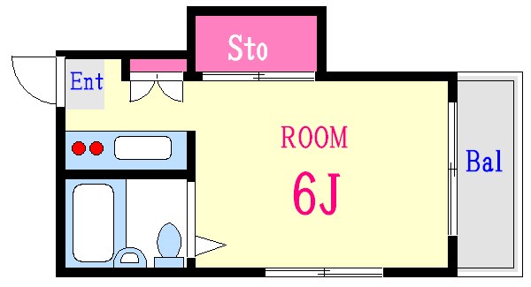 リヴレーヌ５６ 204号室 間取り