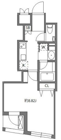 フラッフィー日本橋浜町 間取り図