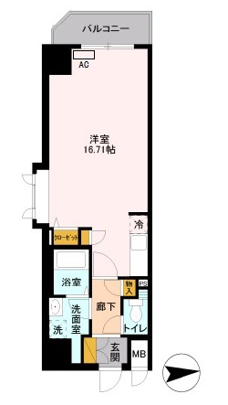 D-roomStay両国 間取り図