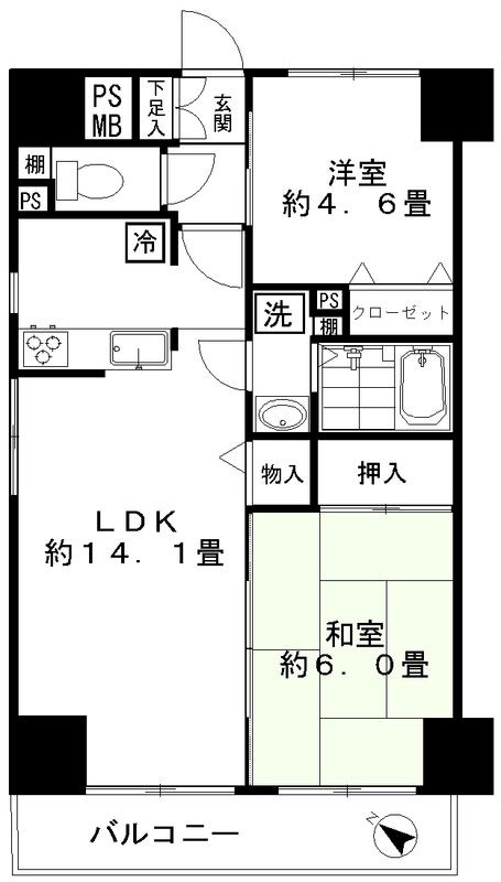 ロイヤルプラザ浅草 間取り図