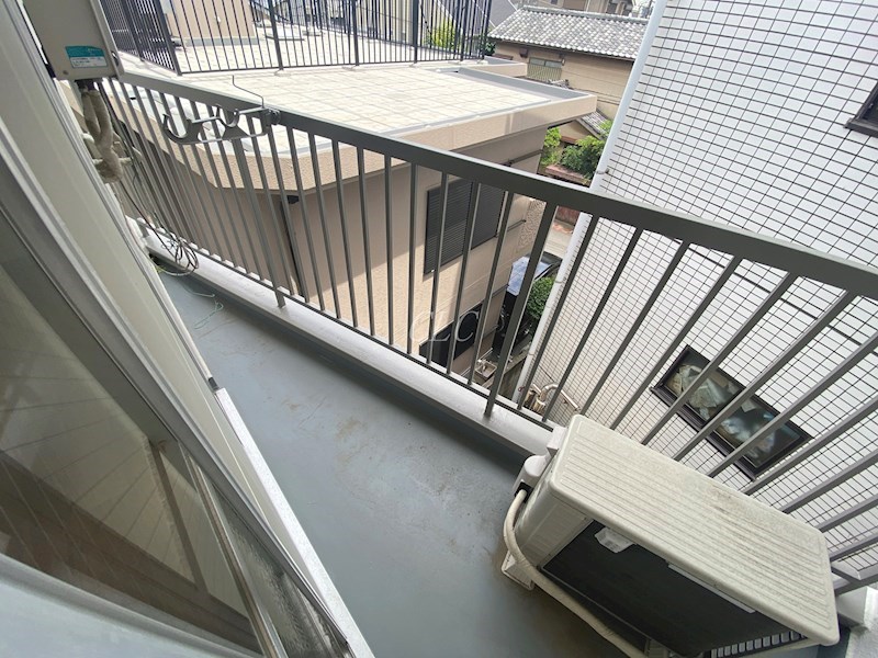 高台コーポ ベランダ