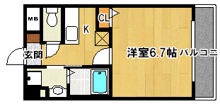 アラモ・１ 間取り図