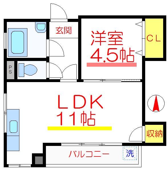 コーポウエダ 304号室 間取り