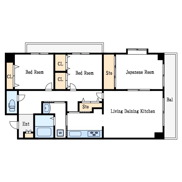 エストブリランテ 301号室 間取り