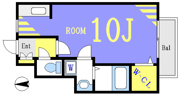 コンフォートアソシア 103号室 間取り