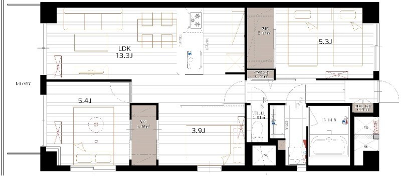グリーンパーク北葛西 間取り図